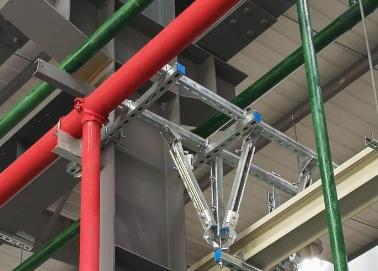 故城该抗震支架的整体式支吊架结构协调性好